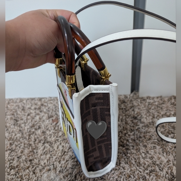 F Multicolor Print Mini Bag - Picture 2 of 13